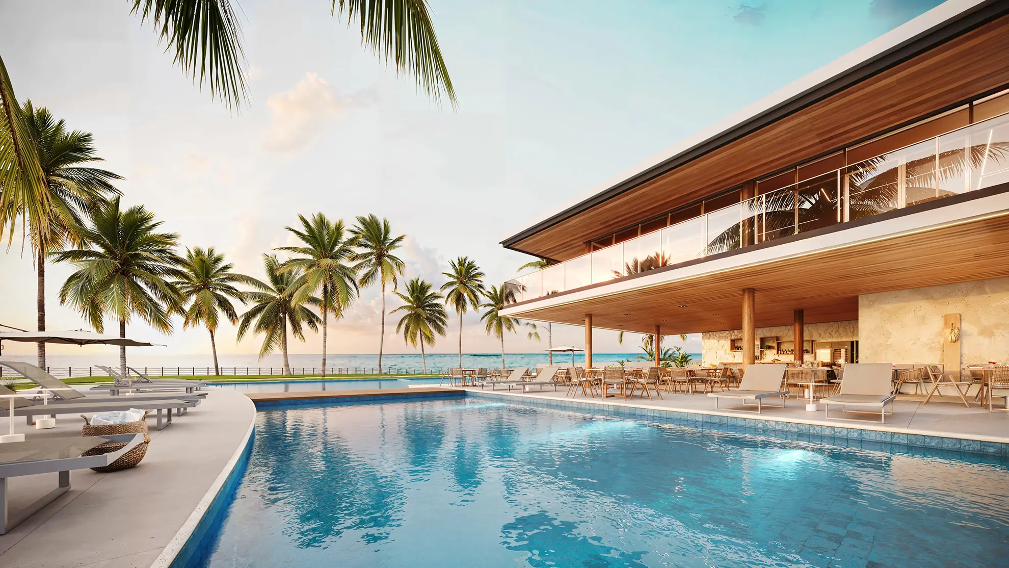 Complexo aquático e beach club